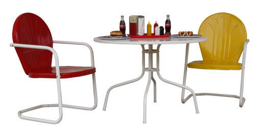 Furniture Outdoor Cambridge Nostalgia Co Retro Gas Pumps More - Vintage Metal Outdoor Patio Table